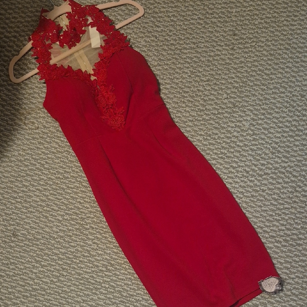 Entry Scarlet Lace Halter Chemise